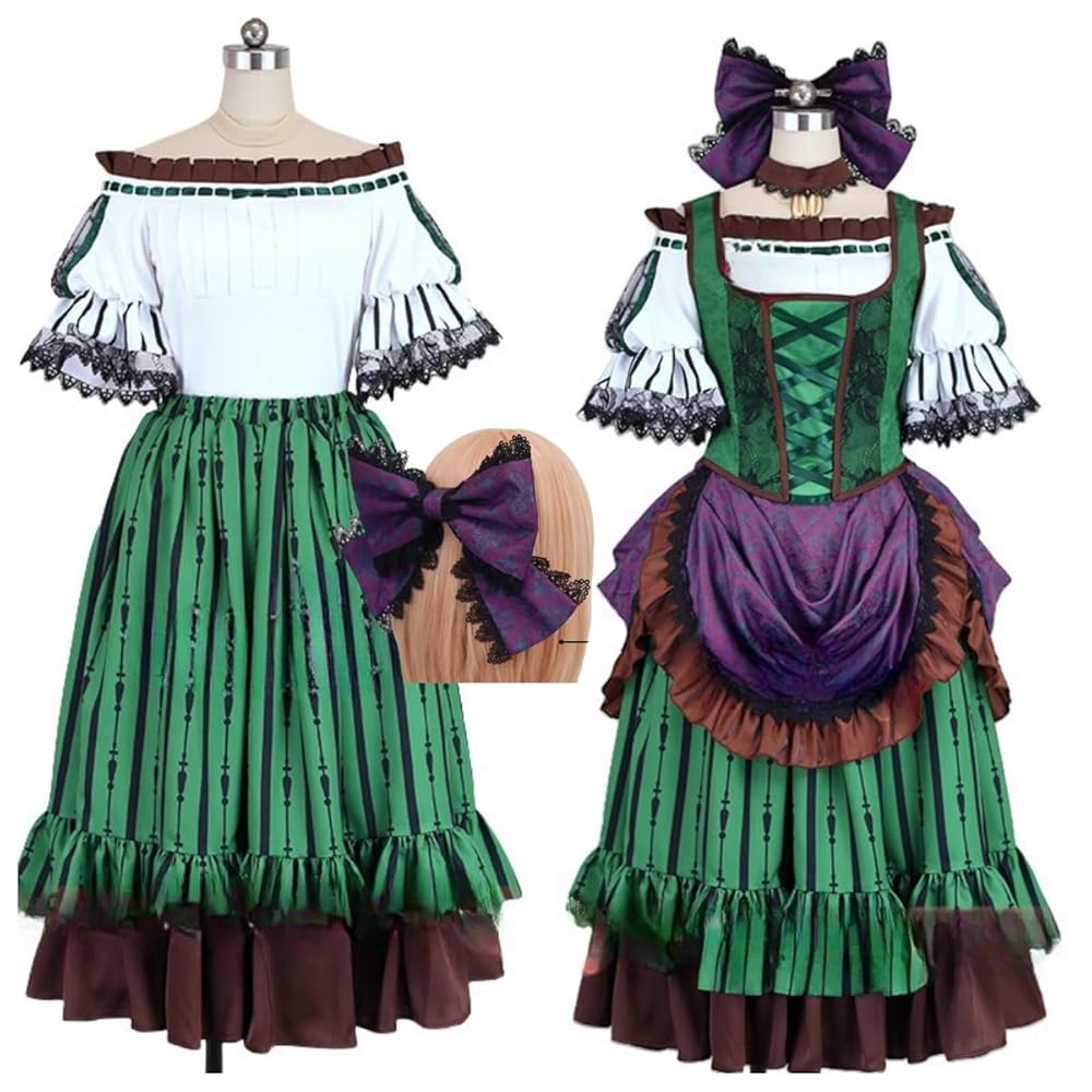 Dハロ/ガストンガールズ(緑)コスプレ衣装 Amazon.co.jp: [Wo Wo 商贸] 東京ディズニーランド（TDL） ザ